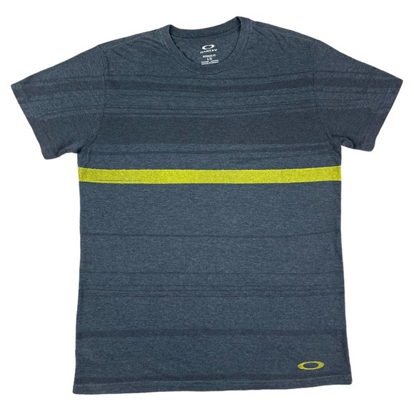 Oakley Regular Fit Striped T-Shirt Mens L - Picture 1 of 4